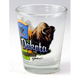 North Dakota Sioux State Elements Shot Glass