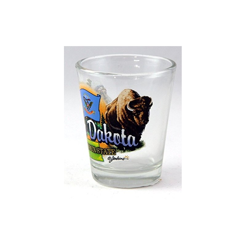 North Dakota Sioux State Elements Shot Glass