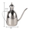 1Pc 0.35L Stainless Steel Olive Oil Dispenser Vinegar Pot Bottle