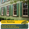 MorningRo 12 Pack Vinyl Shutter Fasteners Plastic Shutter Screws Window