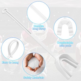 ARGOMAX Mouth Guard Sports, Hockey, Lacrosse, Baseball, Wrestling Moutguard, Heavy Duty Protection, Football Mouth Guard with Strap, Adult & Youth Mouthguard, White.