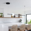 SUNMOO 40" LED Linear Pendant Light, Dimmable Led Light Fixture,