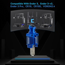 Ender 3 Pro TZ-E3-3.0 Extrusion Head,Ender 3 v2 xirbbo Blue All Metal Hotend,Ender 3 Upgrades Hot end Kit,3D Printer Ender Hotend,for Ender 3, Ender 3-v2,Ender 3 Pro,CR10,CR10S, VORON2.4