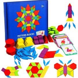 LEADSTAR Wooden Puzzles, Tangrams Wooden Puzzles, Geometric Shapes Puzzle, Tangrams Montessori Toy, Wooden Jigsaw Puzzle for Children, Girls and Boys from 3 Years (155 Pieces)