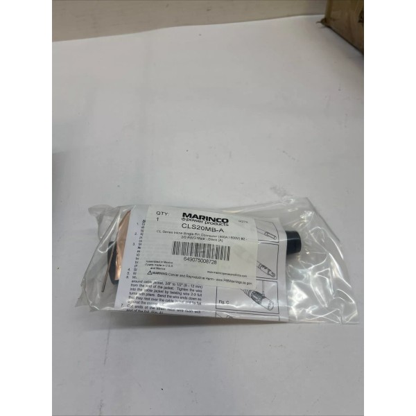 Marinco CLS20MB-A CLS Cam Type, Series 16 Inline, Pin, 400A,