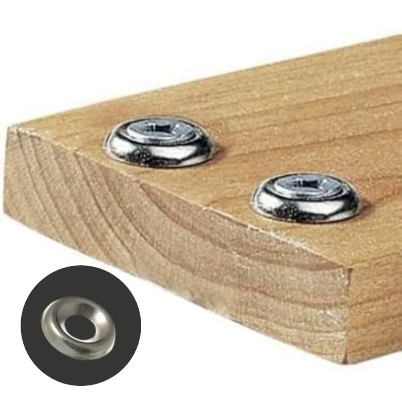 Screw Cup Washer No. 8 Chrome Plated Screw Surface Finishing