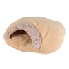 Hooded Cat Bed Thick Soft Comfortable Self Warming Cat Sleeping