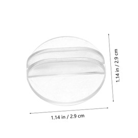 Kisangel 50Pcs Transparent Game Card Holders Tabletop Accessory for Storage Tracking Clear Miniature Bases Convenient