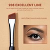 Jessup Angled Eyeliner Brush Set, 3-Piece Pro Precision Eyeliner Brush,