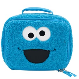 AI ACCESSORY INNOVATIONS Sesame Street Cookie Monster Plush Insulated Lunch Box for Kids, Girls & Boys Lunch Bag, Blue Edit