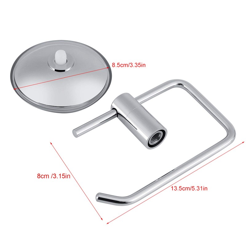 HAOHIZE Suction Cup Toilet Roll Paper,Stainless Steel Bathroom Toilet Suction