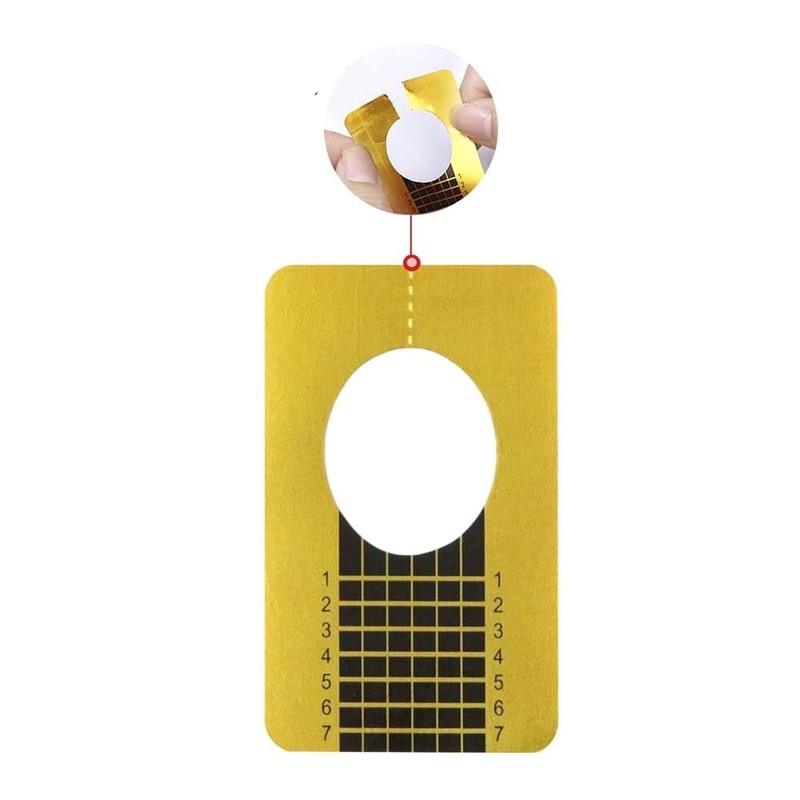 Papierrolle für Rekonstruktion und Verlängerung der Nägel, goldfarben