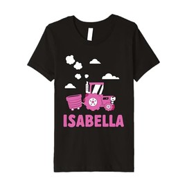 Kids Name Tractor Girls Funny Isabella Premium T-Shirt