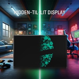 Lumindock Switch Docking Station mit Joypads Ladegerät, Ersatz für Switch Dock Unterstützung 4K/1080P HDMI, Multifunktionale Ladestation Dock für Switch, 7 LED Farben/USB 3.0 Anschlüsse - Schwarz