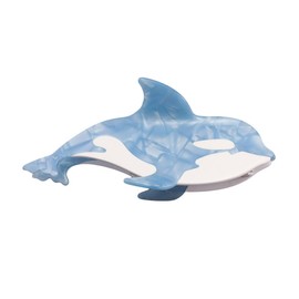 Cute Ocean Killer Whaler Hair Clip,Acetate Claw Clips,Hair Clips for Women,Blue