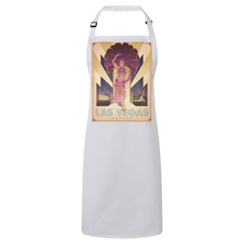 Fabulous Premium-Küchenschürze Weiß Las Vegas Nevada Vintage Poster Reisekunst Deko