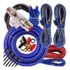 Complete 5 Channels 2500W Gravity 4 Gauge Amplifier Installation Wiring