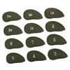 Gatuida 12pcs PU Leather Golf Club Head Covers Set for
