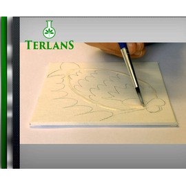 TERLANS Art Masking Fluid | 3.38 fl.oz. (100 ml) | Easy Removable & Tinted | For Acrylic- Oil- and Water-based Paints