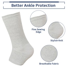 Ruzister 1 Paar Vier-Wege-Knöchelprotektoren Aus Bambuskohle，Knöchelbandage，Sprunggelenkbandage，Ankle Brace