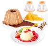 Moldes de Postre 12 Piezas, Moldes de Gelatina con Tapa,