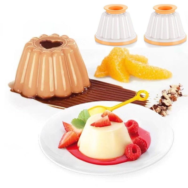 Moldes de Postre 12 Piezas, Moldes de Gelatina con Tapa,