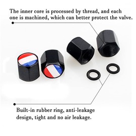 HIBEYO Set of 4 Tyre Valve Caps Anti Theft Wheel Valve Caps Valve Cover Dust Proof Cover Universal Cars Dust Caps Tyre Marker with Key Ring Car Accessories Italy Flag