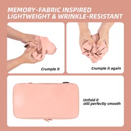 SOARSAIL Compression Packing Cubes for Suitcases and Backpack, Lightweight Travel Packing Organizers, Space Saving Luggage Bags (Dusty Pink, 4 Pack)