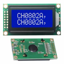 Unbranded 0802A LCD display screen module 80 x 20 pixels white characters blue background