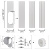 Kxuhivc Portable Air Conditioner Window Vent Kit, Adjustable Window Seal