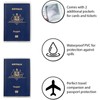 XUTONG 12 Pcs Clear Passport Cover,Australia Waterproof Transparent Protector Travel