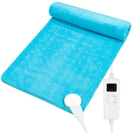 MOEMOE BABY Heizkissen für Schulter Nacken Rücken, XXL Elektrisches Wärmekissen mit Abschaltautomatik, Heizkissen Rücken 5-stufige Schnellheizkissen 30×60cm Waschbar Heating Pad