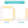 Wbtran 4x6 Acrylic Picture Frame, Clear Frameless Photo Frame for