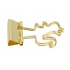 100 Pcs Binder Clips Gold Animal Shape Strong Clamping Force
