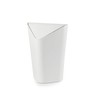 【umbra】 Trash Can Corner Can Metallic White 5L with Lid