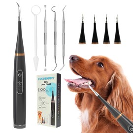 FZChenrry Dog Plaque Remover for Teeth, Dog Teeth Cleaning Kit and 5 Modes, Teeth Cleaner for Dogs and Cats