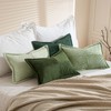 MIULEE Set of 4 Corduroy Cushion Covers, Soft Decorative Cushion