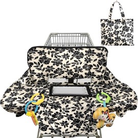 Shopping Cart Cover for Baby Girl Boy 2-in-1 High Chair Water Resistant High Chair Cover Blue Sailboat Gender Neutral Cart Cover for Babies Padded Grocery Cart Cover for Baby