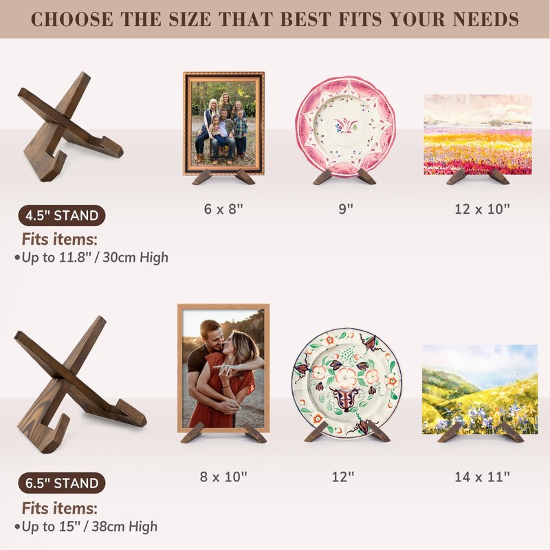 ANBOXIT Plate Stand for Display - 3 Pack 6.5 Inch