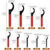 FVIEXE 9PCS Coilover Wrench Adjustable Spanner Wrench Set, Motorcycle Shock