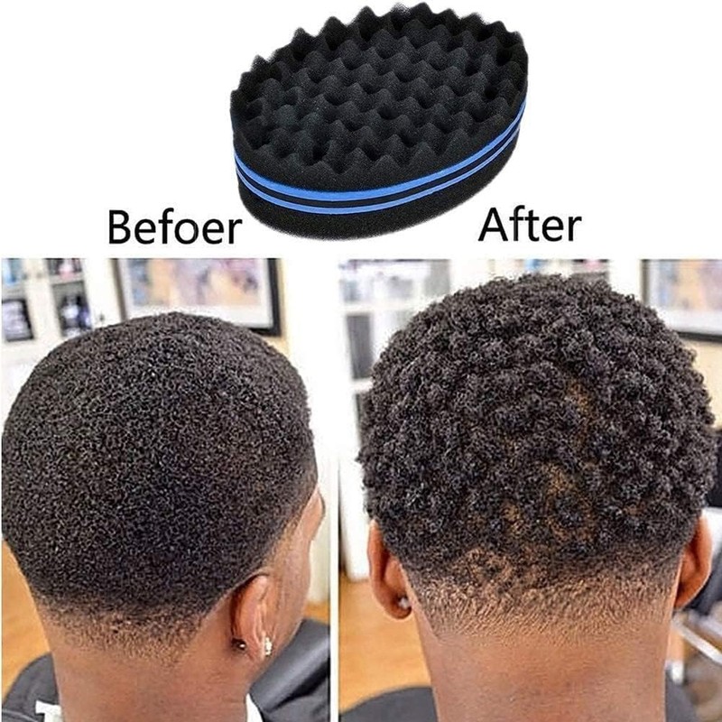 Black Magic Barber Sponge Brush Curl Twist Hair Sponge Big