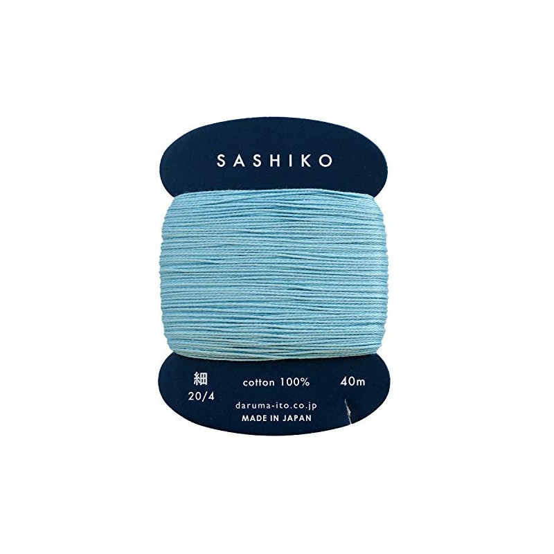 Yokota Daruma Filato per Sashiko, colori singoli e variegati (blu