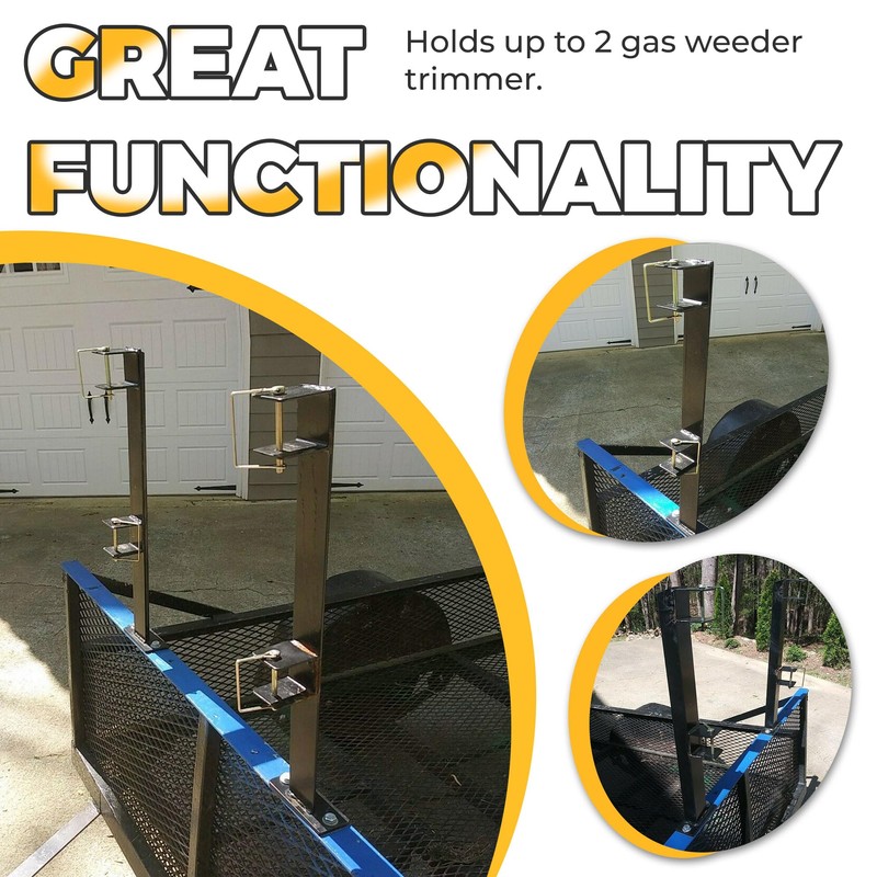 ECOTRIC 3 Place Weed Eater Rack Carrier Mount On Landscape