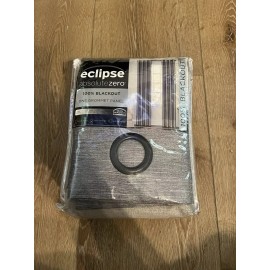 Eclipse Absolute Zero Nora Botanical Print Blackout 50 X 108 Charcoal Panel