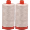 Aurifil Mako 50wt Thread 2 Large Spools: Light Beige (2310x2)