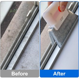XANGNIER Window Sill Cleaner Tool,8 Pcs Magic Door Window Track Cleaning Tools Kit,Sliding Door Track Cleaner,Groove Crevice Cleaning Brush for Tile Lines/Shutter/Car Vents/Air Conditioner/Keyboard
