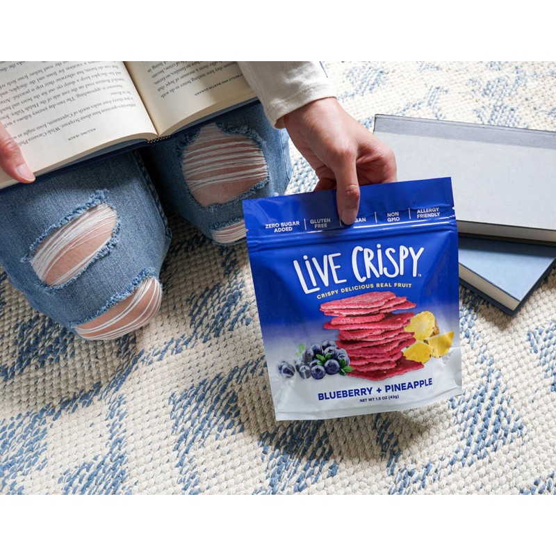 Live Crispy Crunchy Fruit Chips - No Sugar Added, Dried