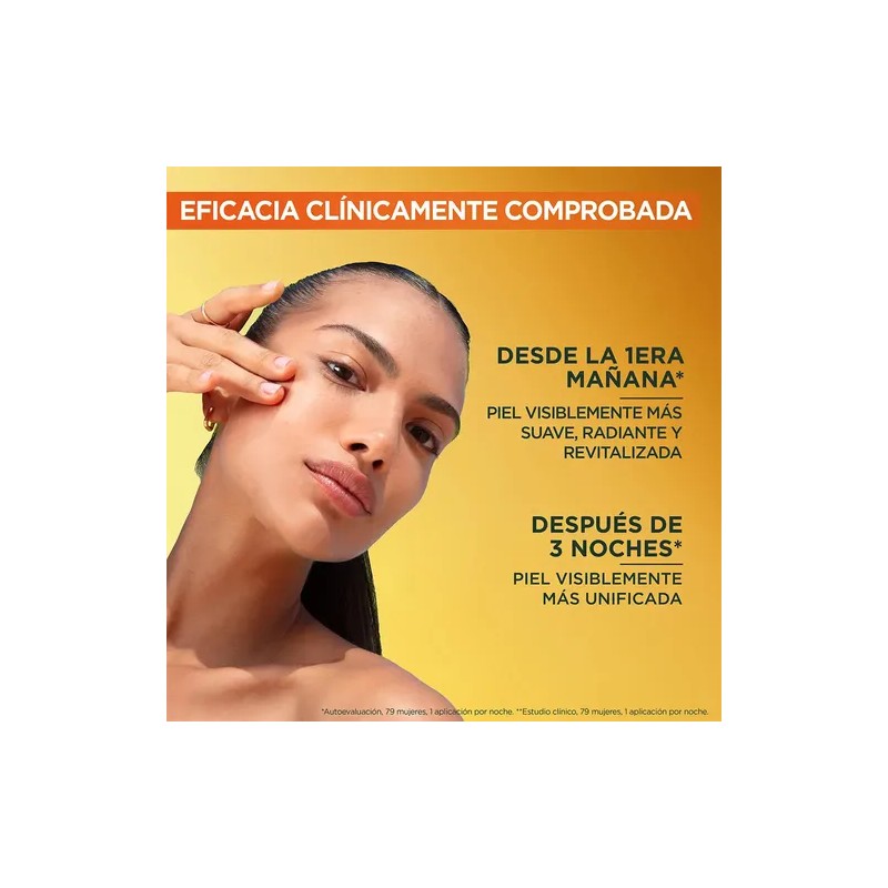 Garnier Express Aclara Sérum Noche Antimanchas con Vitamina C Pura,