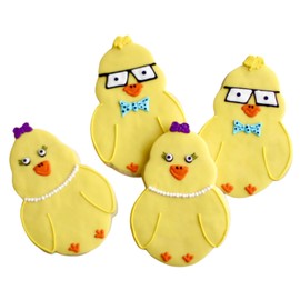 1 Dz. Easter Chick Cookies! Easter Birthday, Spring Bridal Shower Party Favors or Baby Gift!
