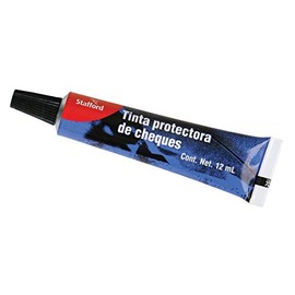 Tinta Protectora de Cheques Negra - Botella - Sólido - Unisex